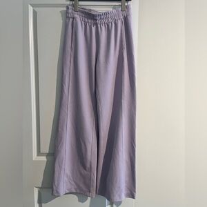 Lululemon lilac ribbed softstreme wide leg pants